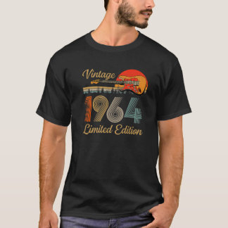 Vintage 1964 T S For Men Women Guitar Lover 58 Yea T-Shirt