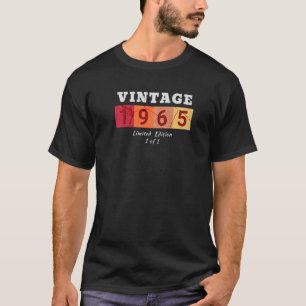 Vintage 1965 Birthday Birth Year 1 of 1 T-Shirt