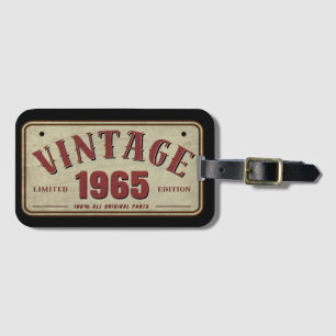 Vintage 1965 Limited Edition All Original Parts Luggage Tag