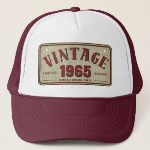 Vintage 1965 Limited Edition All Original Parts Trucker Hat
