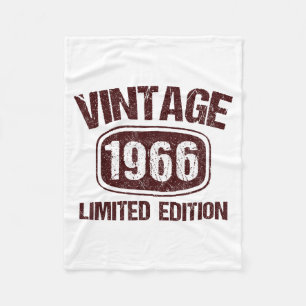 Vintage 1966 60 Years Old 60th Birthday Gift For M Fleece Blanket