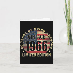 Vintage 1966 Limited Edition 60 Year Old 60th Birt Card