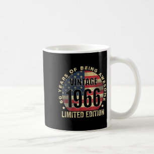Vintage 1966 Limited Edition 60 Year Old 60th Birt Coffee Mug