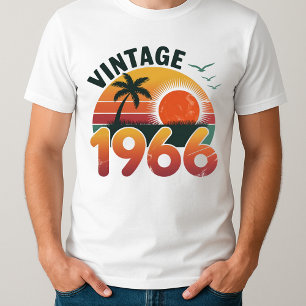 Vintage 1966 Limited Edition Men Women Birthday T-Shirt