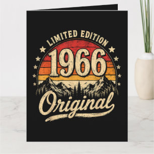 Vintage 1966 Limited Edition Original Card