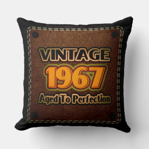 Vintage 1967 - Aged To Perfection Throw Pillow