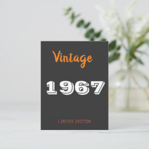 Vintage 1967 limited  edition  postcard