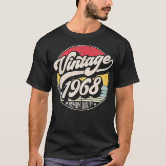 Vintage 1968 53rd Birthday, Retro Sunset Style Des T-Shirt