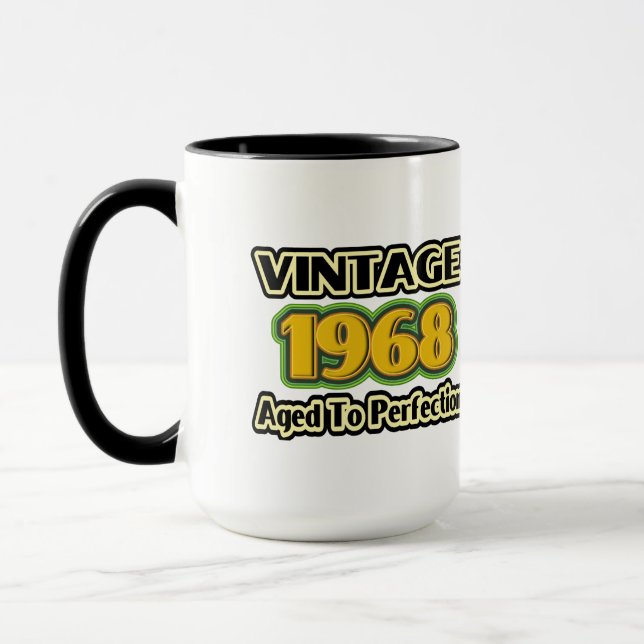 Vintage 1968 - Aged To Perfection Mug (Left)