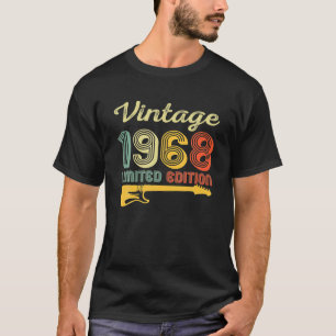 Vintage 1968 Birthday Guitar 54th Birthday 54 T-Shirt