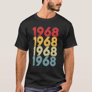 Vintage 1968 Birthday Men Women Retro Legend Since T-Shirt