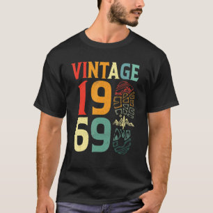 Vintage 1969 53 Year Old Birthday Camping Hiking T-Shirt