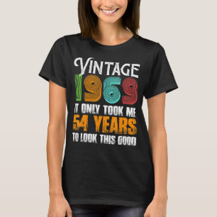 Vintage 1969 54 Years Old Birthday Idea For Father T-Shirt