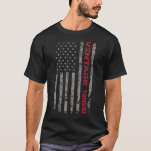 Vintage 1969 54th Birthday 54 Years Old US Flag Pa T-Shirt