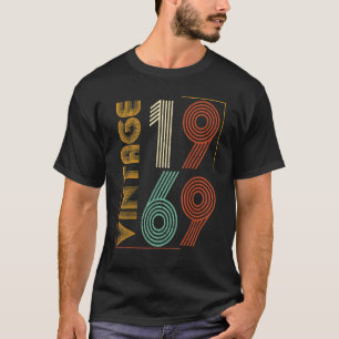 Vintage 1969 54th Birthday For men women 54 Years T-Shirt