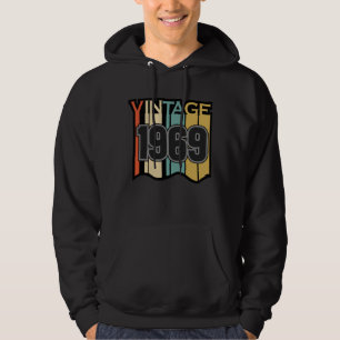 Vintage 1969 Retro Lover Funny Birthday Gift Idea Hoodie