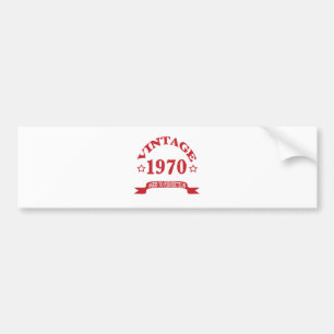 Vintage 1970 Aged to Paerfection Bumper Sticker