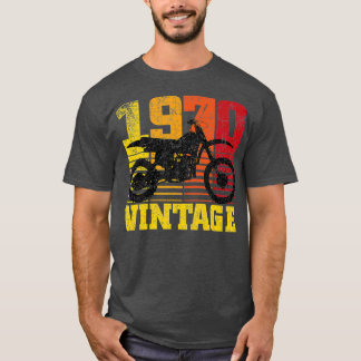 Vintage 1970 Motocross Dirt Bike 50th Birthday T-Shirt