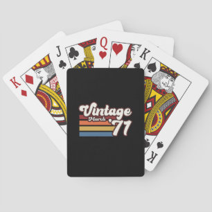 Vintage 1971 50th Birthday March Playing Cards