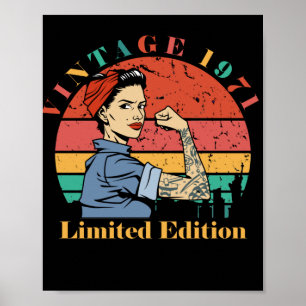 Vintage 1971 Born in 1971 Poster