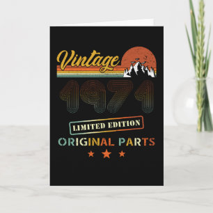 Vintage 1971 Retro Birthday Card