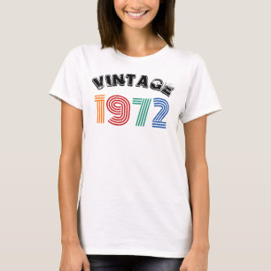 Vintage 1972 52nd Birthday T-Shirt