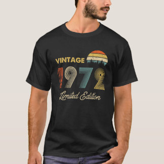 Vintage 1972 Made In 1972 49Th Birthday 49 Years O T-Shirt