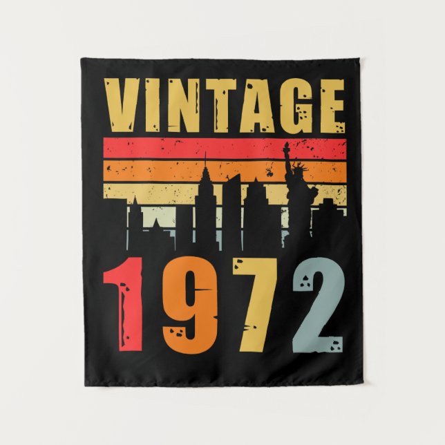 Vintage 1972 Made In 1972 Tapestry (Front)