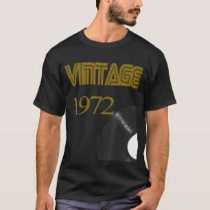 Vintage 1972 Record Player 49th Birthday Vinyl Dis T-Shirt