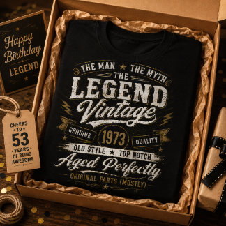 Vintage 1973 Aged Perfectly 53th Birthday T-Shirt