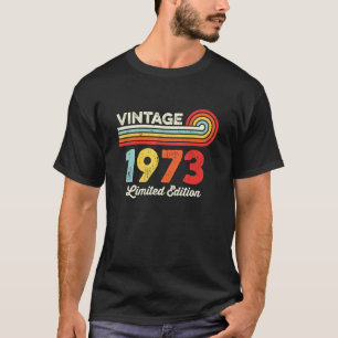 Vintage 1973 Birthday Men Women Born In 1973 T-Shirt