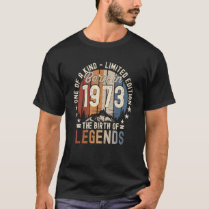 Vintage 1973 Born In 1973 49th Birthday  Men And W T-Shirt