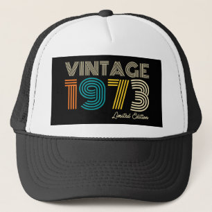 Vintage 1973 Limited Edition 50th Birthday Trucker Hat