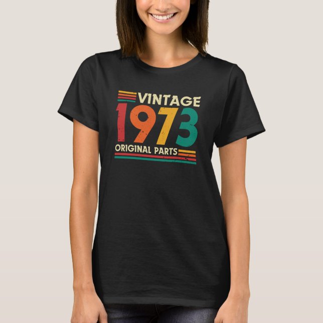 Vintage 1973 Limited Edition 51st  Birthday T-Shirt (Front)