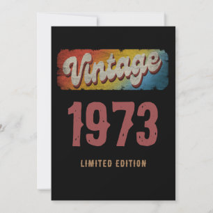VINTAGE 1973 LIMITED EDITION CUSTOMIZE INVITATION