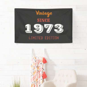 Vintage 1973 Limited Edition Gift Banner – Retro 