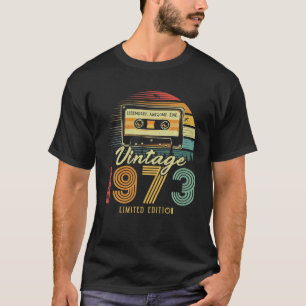 Vintage 1973 Retro Cassette 1973 50th Birthday 50 T-Shirt