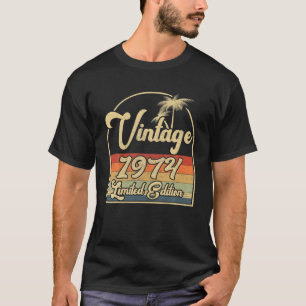 Vintage 1974 48Th Birthday Limited Edition 48 Year T-Shirt