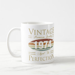 Vintage 1974 50th Birthday Coffee Mug