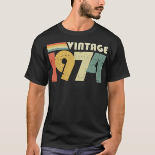 Vintage 1974 50Th Birthday Gift Distressed Design T-Shirt