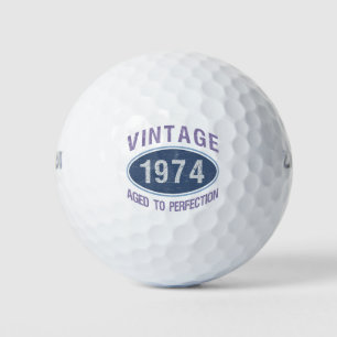 Vintage 1974 50th Birthday Golf Balls
