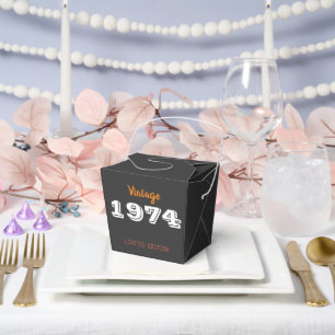 Vintage 1974 52nd Birthday Favour Boxes – Limited 