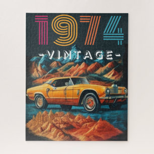 Vintage 1974 cool car jigsaw puzzle
