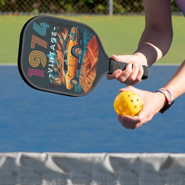 Vintage 1974 cool car pickleball paddle (Insitu)