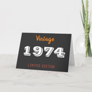 Vintage 1974 Gift Card – Limited Edition 52nd 