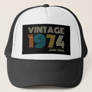 Vintage 1974 Limited Edition 50th Birthday Trucker Hat