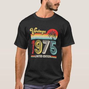 Vintage 1975 47th Birthday Decorations Men Women T-Shirt