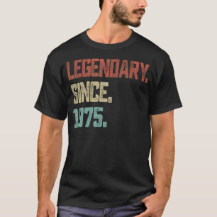 Vintage 1975 48th Birthday Idea for Legendary Sinc T-Shirt