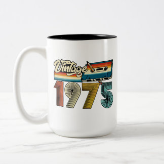 Vintage 1975 Cassette Tape Mug – Retro 70s Coffee