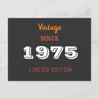Vintage 1975 Limited Edition 50th Birthday